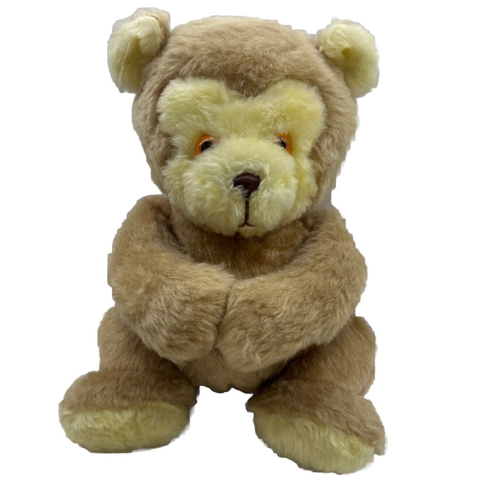Vintage Classic Trudy 10” Teddy Bear Plush Brown Sitting Made In Haiti Rare